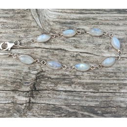 Hõbekäekett - kuukividega